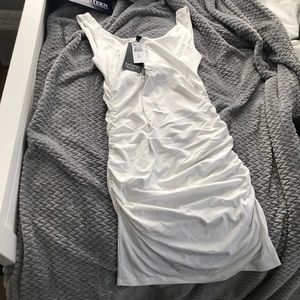 Isabella Oliver maternity tank dress white